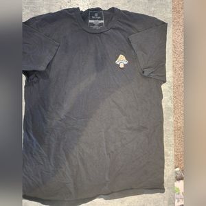 Red Eight black mushroom shirt